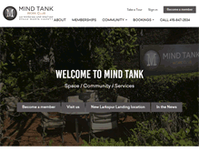 Tablet Screenshot of mindtank.com